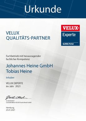 Logo Velux - Qualitäts-Partner